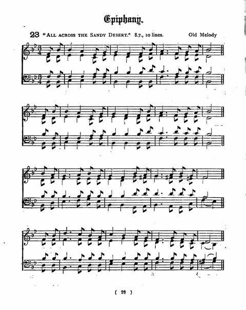 Hymns for the Children of the Church: with accompanying tunes page 28