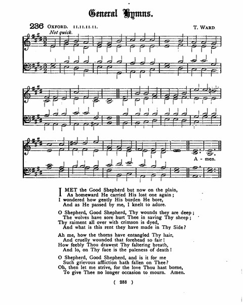 Hymns for the Children of the Church: with accompanying tunes page 288