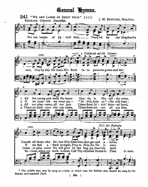 Hymns for the Children of the Church: with accompanying tunes page 294