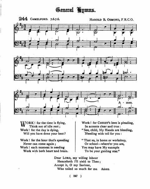 Hymns for the Children of the Church: with accompanying tunes page 297