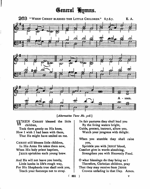 Hymns for the Children of the Church: with accompanying tunes page 321
