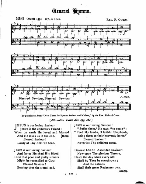 Hymns for the Children of the Church: with accompanying tunes page 325