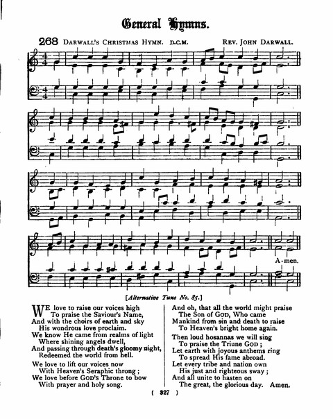 Hymns for the Children of the Church: with accompanying tunes page 327