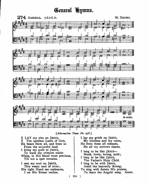 Hymns for the Children of the Church: with accompanying tunes page 333