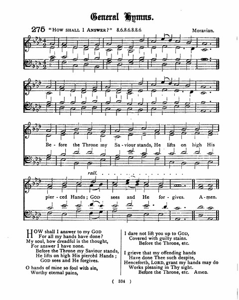 Hymns for the Children of the Church: with accompanying tunes page 334