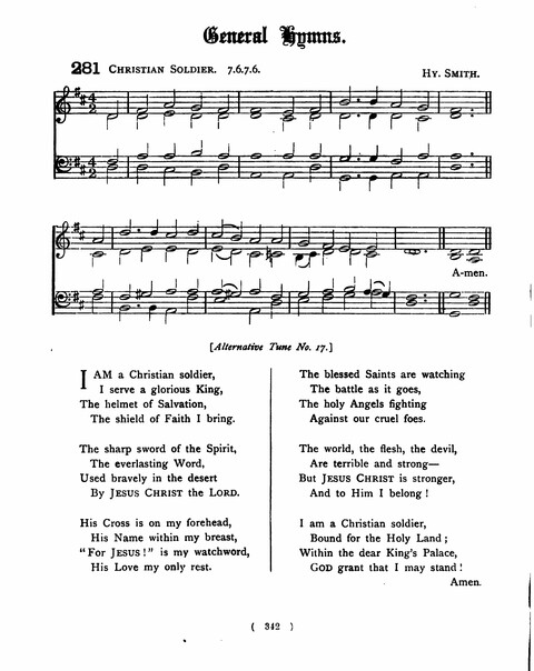 Hymns for the Children of the Church: with accompanying tunes page 342