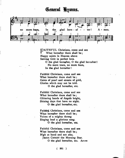 Hymns for the Children of the Church: with accompanying tunes page 381