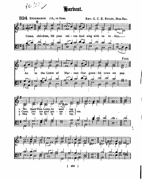 Hymns for the Children of the Church: with accompanying tunes page 402
