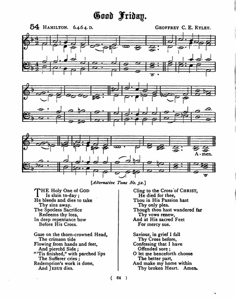 Hymns for the Children of the Church: with accompanying tunes page 64