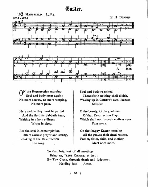 Hymns for the Children of the Church: with accompanying tunes page 96