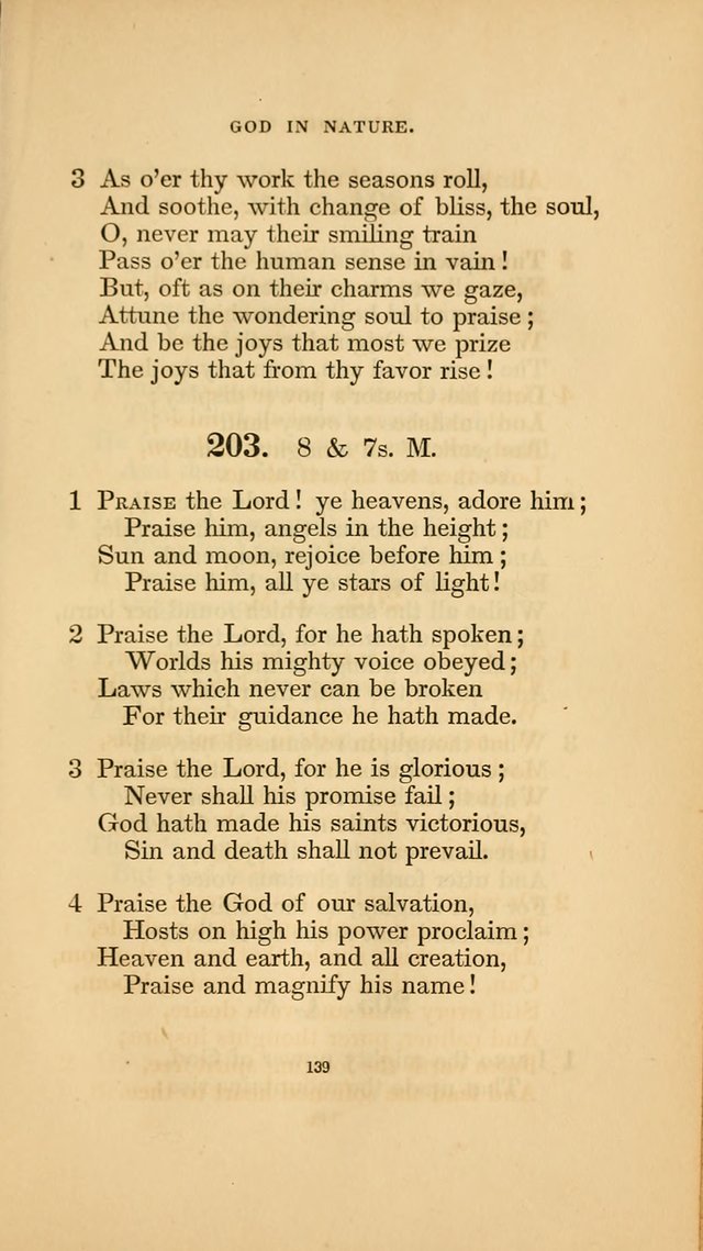 Hymns for the Church of Christ. (6th thousand) page 139