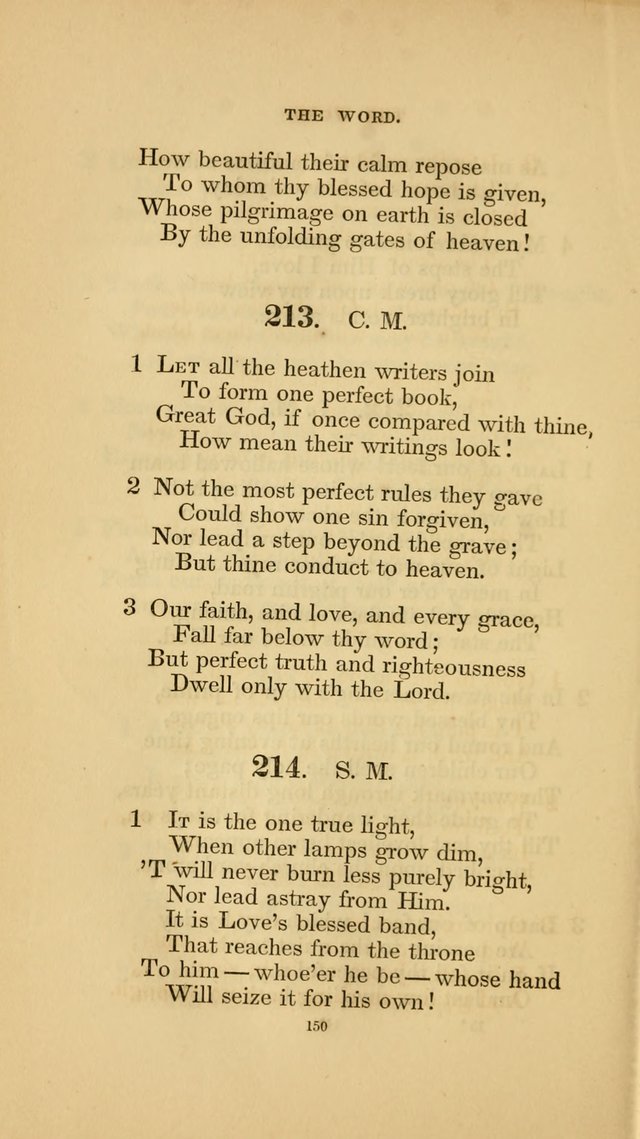 Hymns for the Church of Christ. (6th thousand) page 150