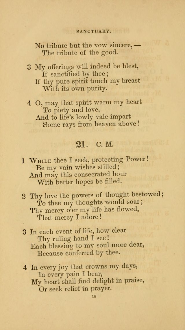 Hymns for the Church of Christ. (6th thousand) page 16