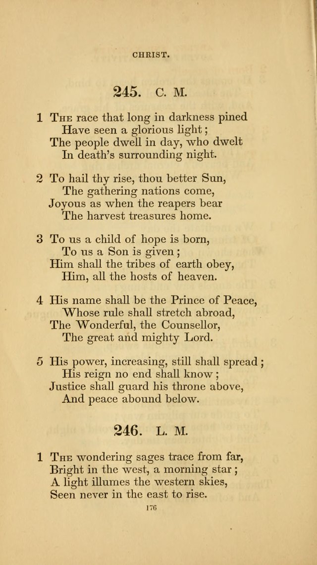 Hymns for the Church of Christ. (6th thousand) page 176