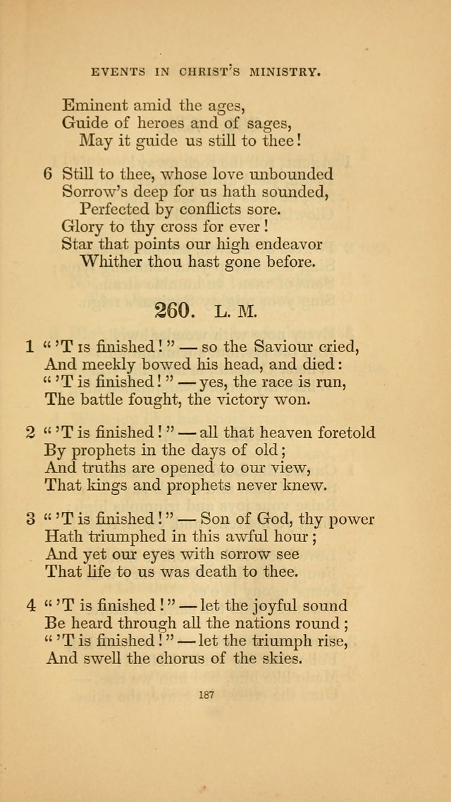 Hymns for the Church of Christ. (6th thousand) page 187