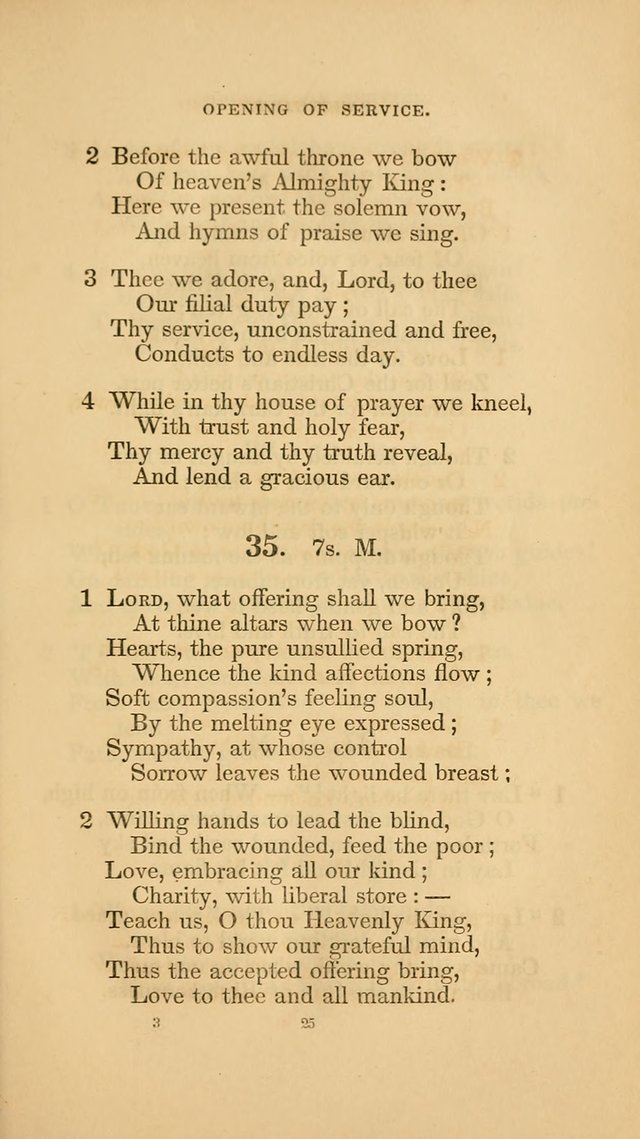 Hymns for the Church of Christ. (6th thousand) page 25