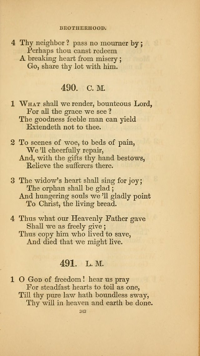 Hymns for the Church of Christ. (6th thousand) page 343