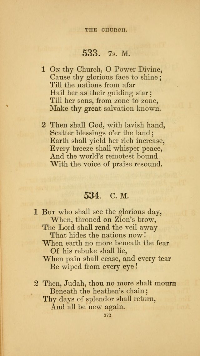 Hymns for the Church of Christ. (6th thousand) page 372