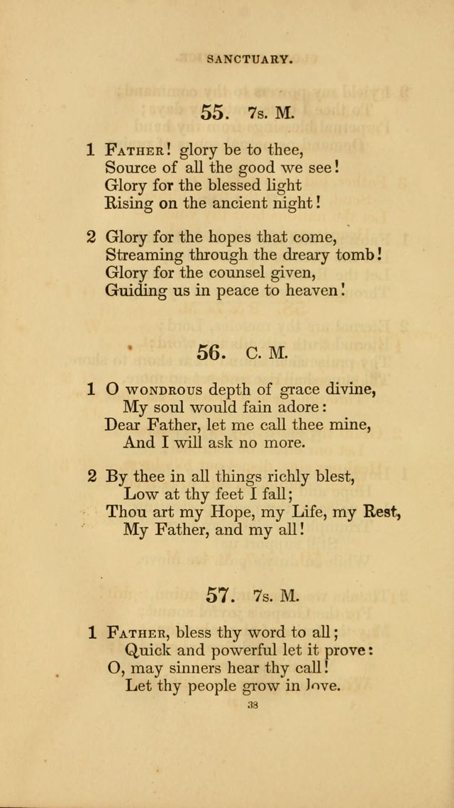 Hymns for the Church of Christ. (6th thousand) page 38