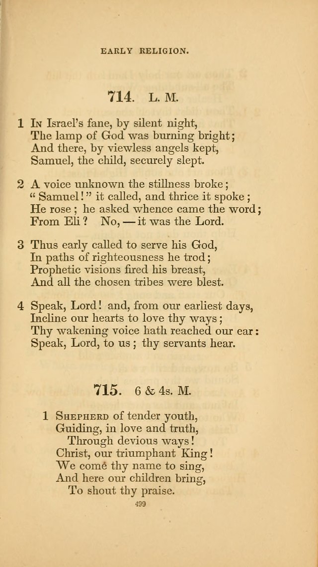Hymns for the Church of Christ. (6th thousand) page 499