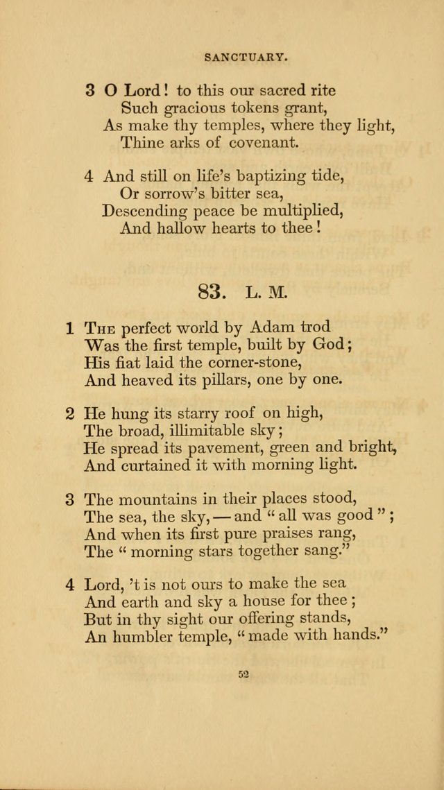 Hymns for the Church of Christ. (6th thousand) page 52