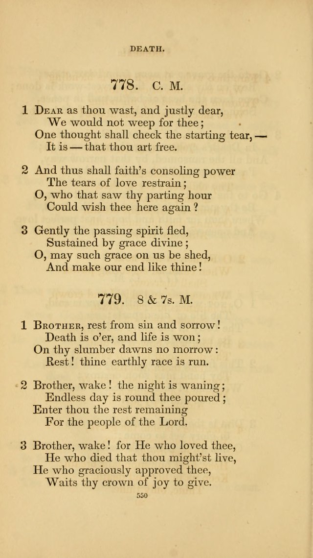 Hymns for the Church of Christ. (6th thousand) page 550