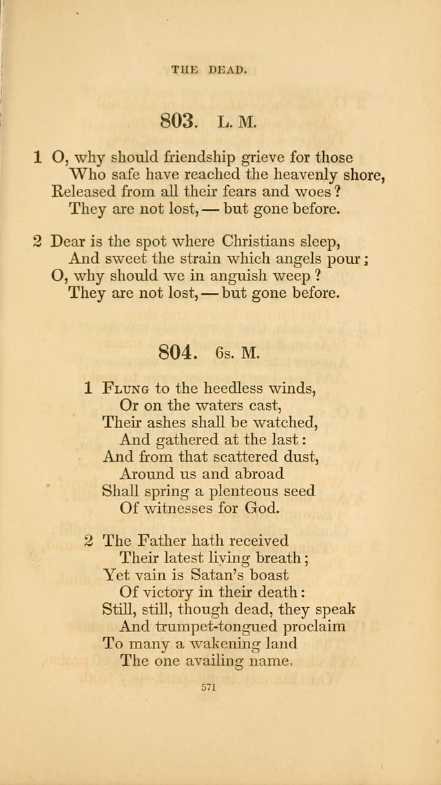 Hymns for the Church of Christ. (6th thousand) page 571