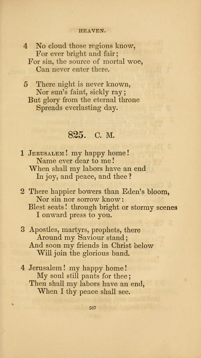 Hymns for the Church of Christ. (6th thousand) page 587