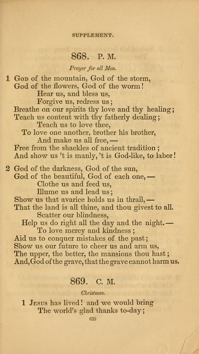 Hymns for the Church of Christ. (6th thousand) page 635