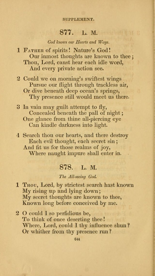 Hymns for the Church of Christ. (6th thousand) page 644