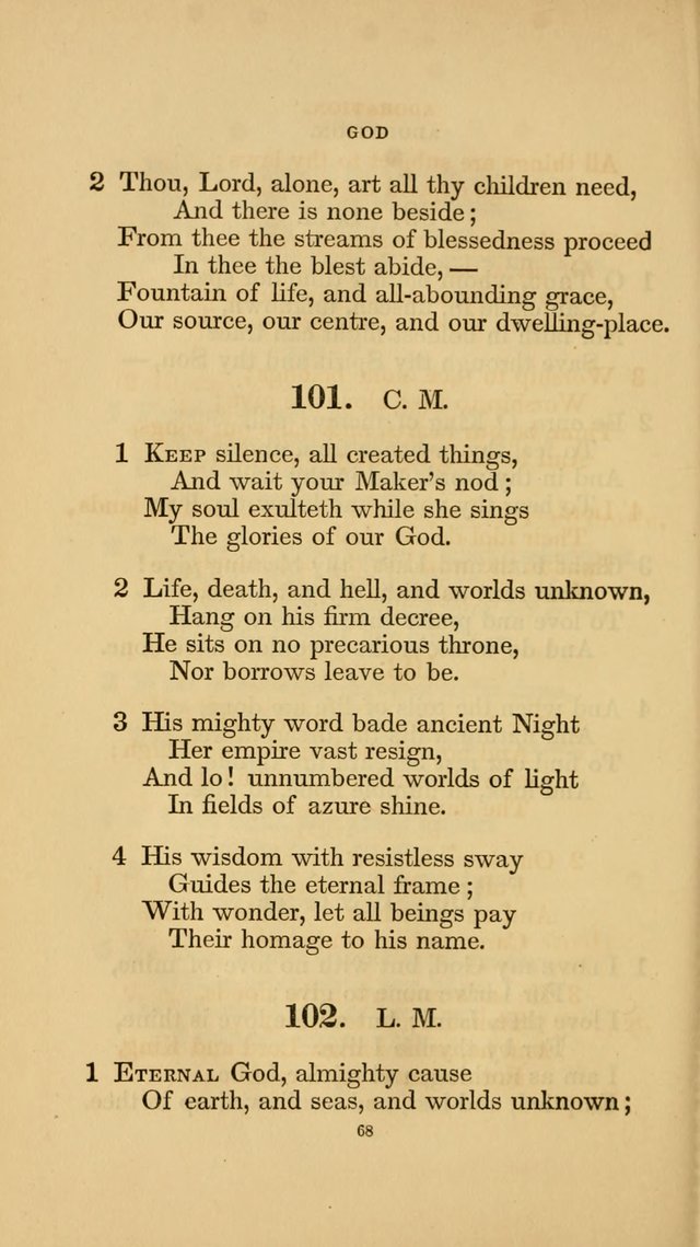 Hymns for the Church of Christ. (6th thousand) page 68