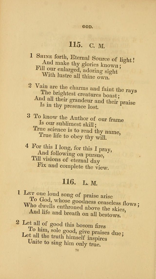 Hymns for the Church of Christ. (6th thousand) page 78