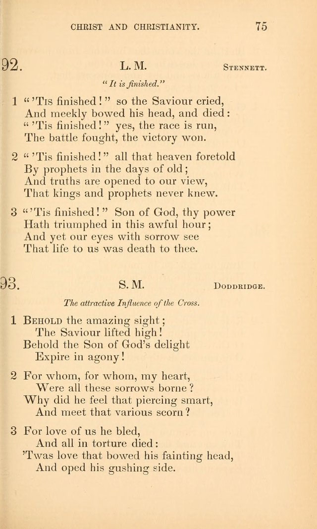 Hymns for the Christian Church, for the Use of the First Church of Christ in Boston page 100