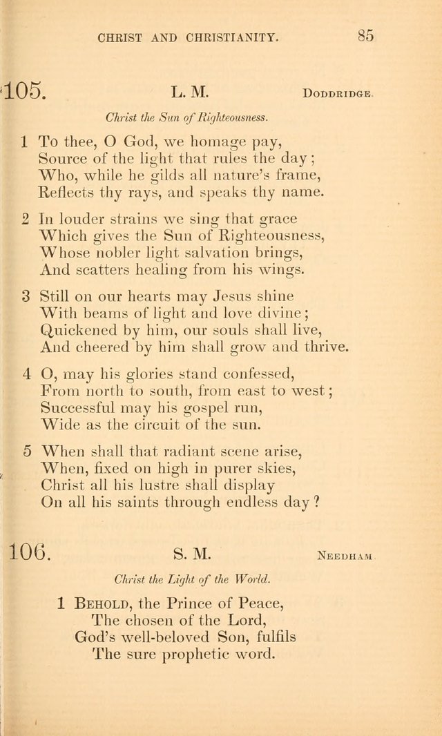 Hymns for the Christian Church, for the Use of the First Church of Christ in Boston page 110