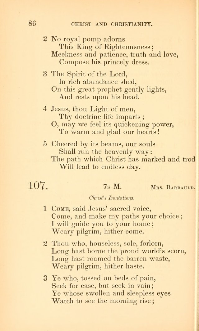 Hymns for the Christian Church, for the Use of the First Church of Christ in Boston page 111