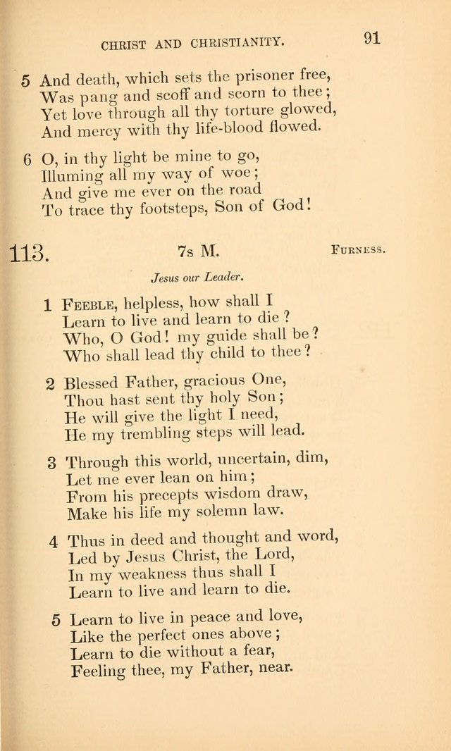 Hymns for the Christian Church, for the Use of the First Church of Christ in Boston page 116