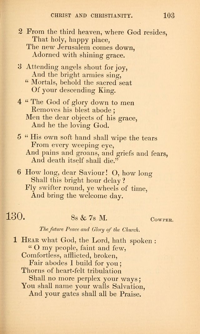 Hymns for the Christian Church, for the Use of the First Church of Christ in Boston page 128