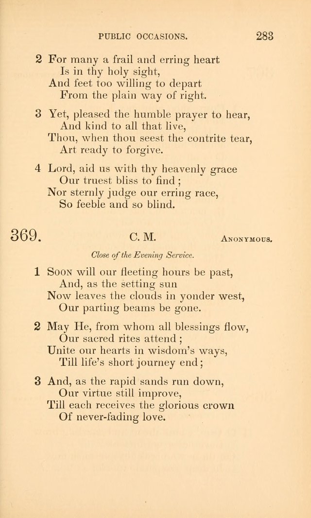 Hymns for the Christian Church, for the Use of the First Church of Christ in Boston page 308