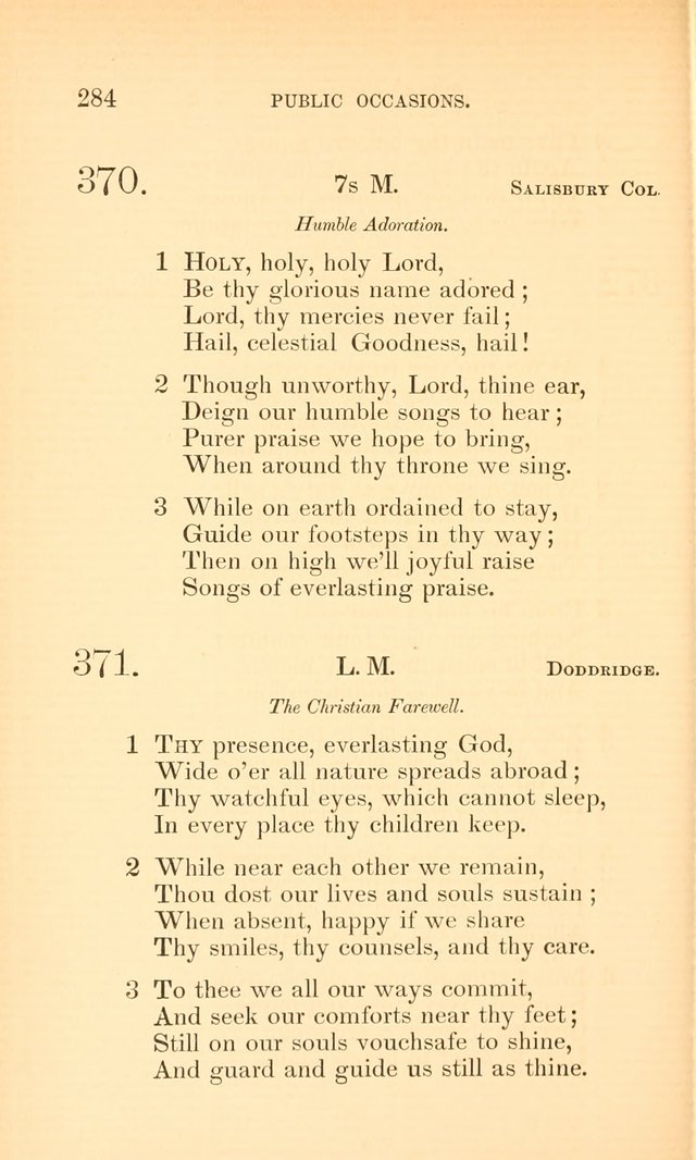 Hymns for the Christian Church, for the Use of the First Church of Christ in Boston page 309