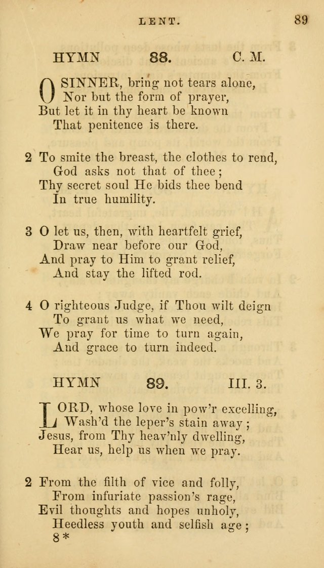 Hymns for Church and Home page 89