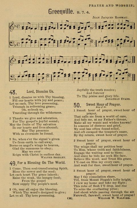 Hymns of the Christian Life: for the sanctuary, Sunday schools, prayer meetings, mission work and revival services page 26