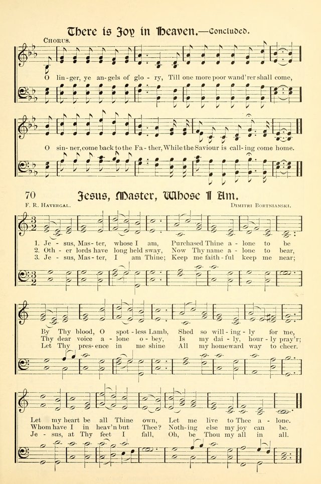Hymns of the Christian Life. No. 3: for church worship, conventions, evangelistic services, prayer meetings, missionary meetings, revival services, rescue mission work and Sunday schools page 71