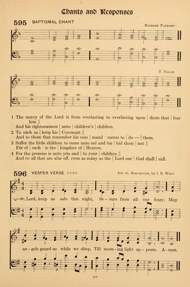 Hymns of the Church: new and old page 587