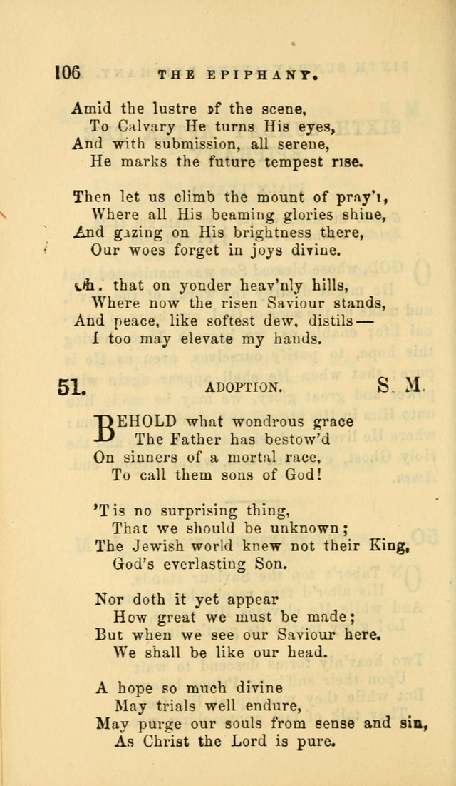 Hymns and Chants: with offices of devotion. For use in Sunday-schools, parochial and week day schools, seminaries and colleges. Arranged according to the Church year page 106