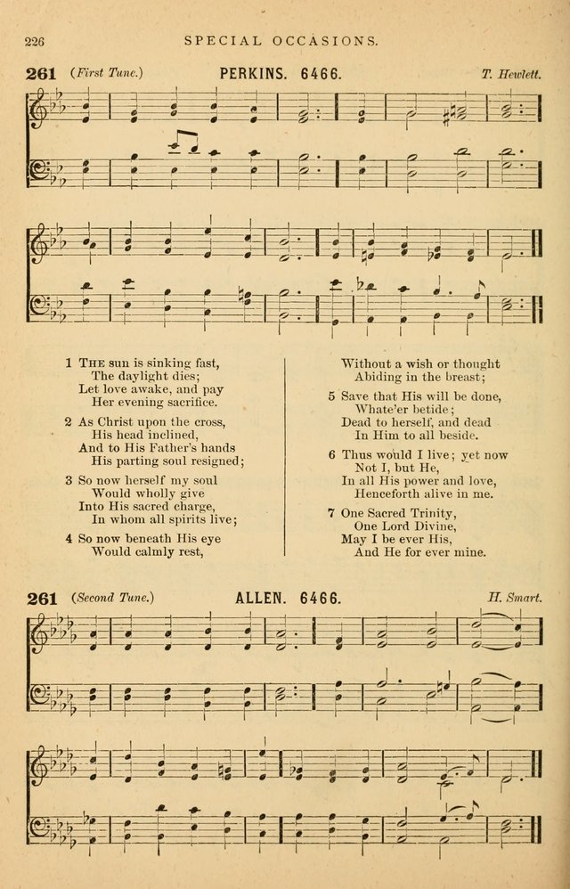 Hymnal Companion to the Prayer Book: suited to the special seasons of the Christian year, and other occasions of public worship, as well as for use in the Sunday-school...With accompanying tunes page 229