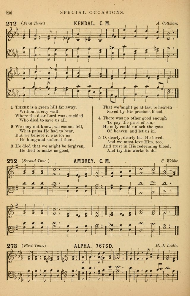 Hymnal Companion to the Prayer Book: suited to the special seasons of the Christian year, and other occasions of public worship, as well as for use in the Sunday-school...With accompanying tunes page 239
