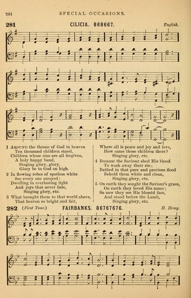 Hymnal Companion to the Prayer Book: suited to the special seasons of the Christian year, and other occasions of public worship, as well as for use in the Sunday-school...With accompanying tunes page 247