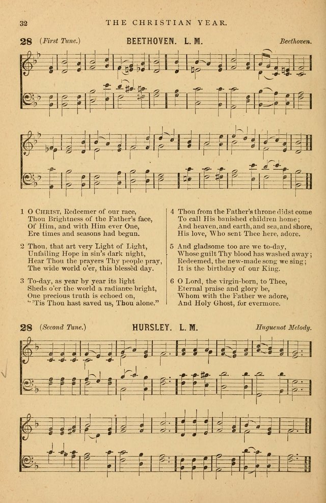 Hymnal Companion to the Prayer Book: suited to the special seasons of the Christian year, and other occasions of public worship, as well as for use in the Sunday-school...With accompanying tunes page 33