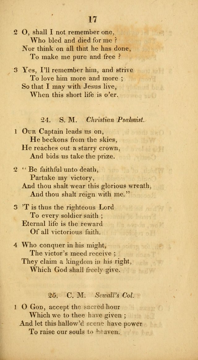 Hymns adapted to Communion Service page 17