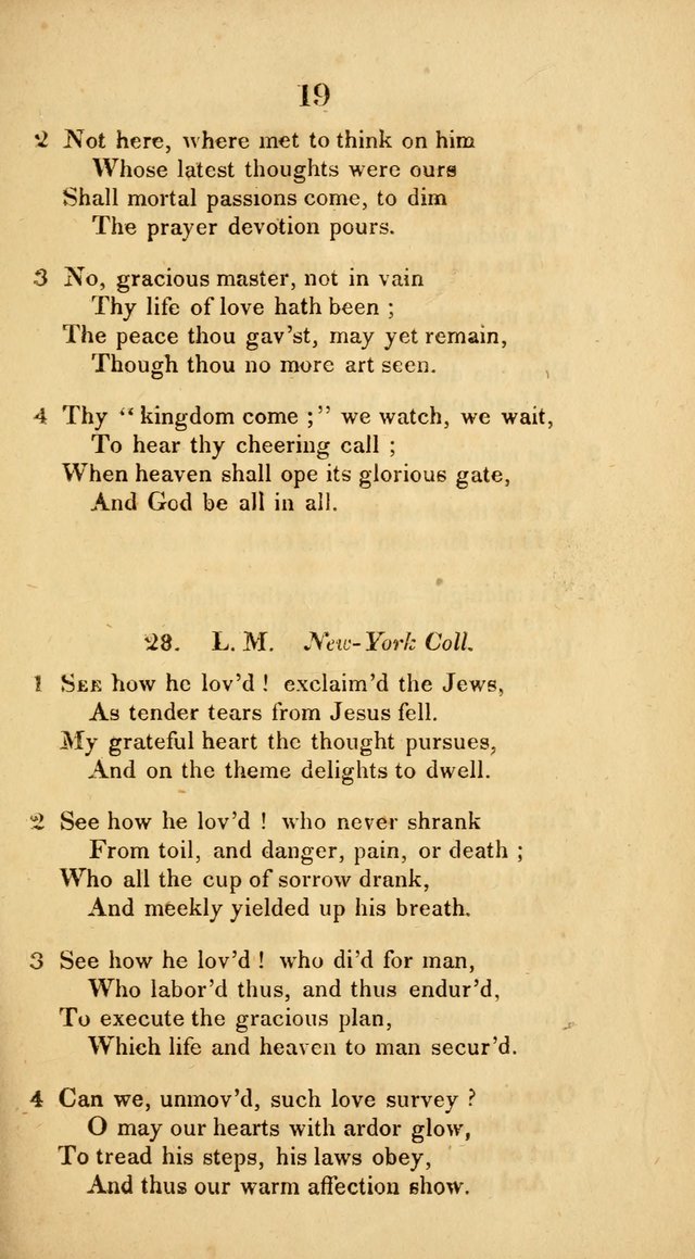 Hymns adapted to Communion Service page 19